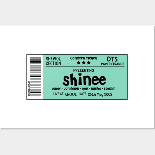 SHINee Concert Ticket Posters and Art